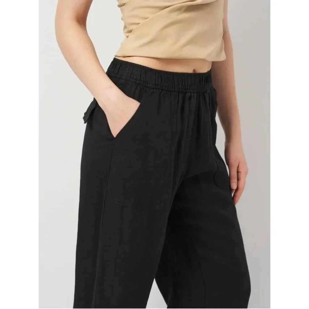 ZARA WIDE LEG LINEN PANTS